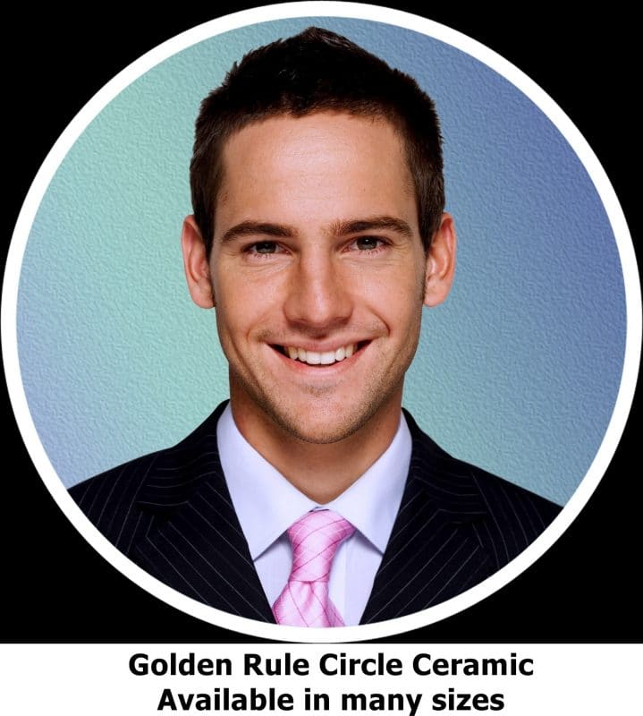 Golden Rule Circle Ceramic
